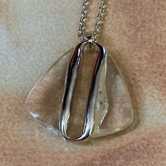 ALEXIS BITTAR Lucite & Crystal Pendant Necklace - Picture 7 of 7